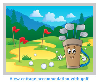 self catering cottages with golf