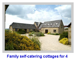 Family self-catering cottages for 4