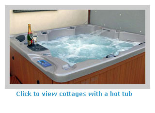 Self-catering cottages with a hot tub