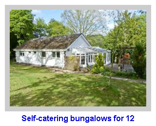 self catering holiday bungalow for 12