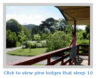 pine lodges for 10 to rent for self catering breaks
