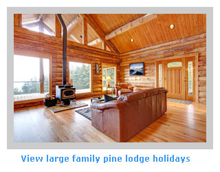 pine lodges for 14 to rent for family self catering breaks